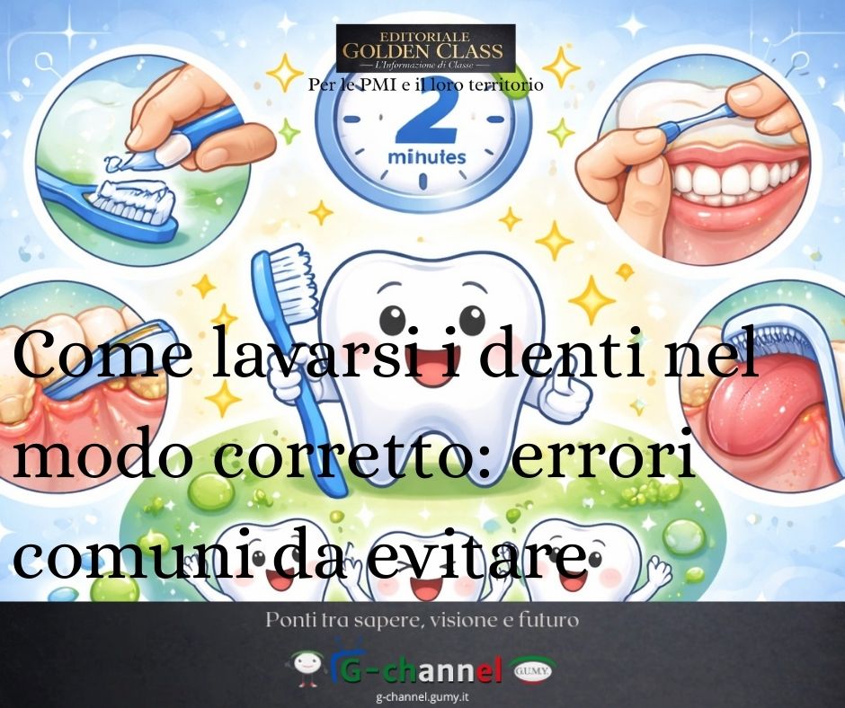 Come lavarsi i denti nel modo corretto: errori comuni da evitare 
